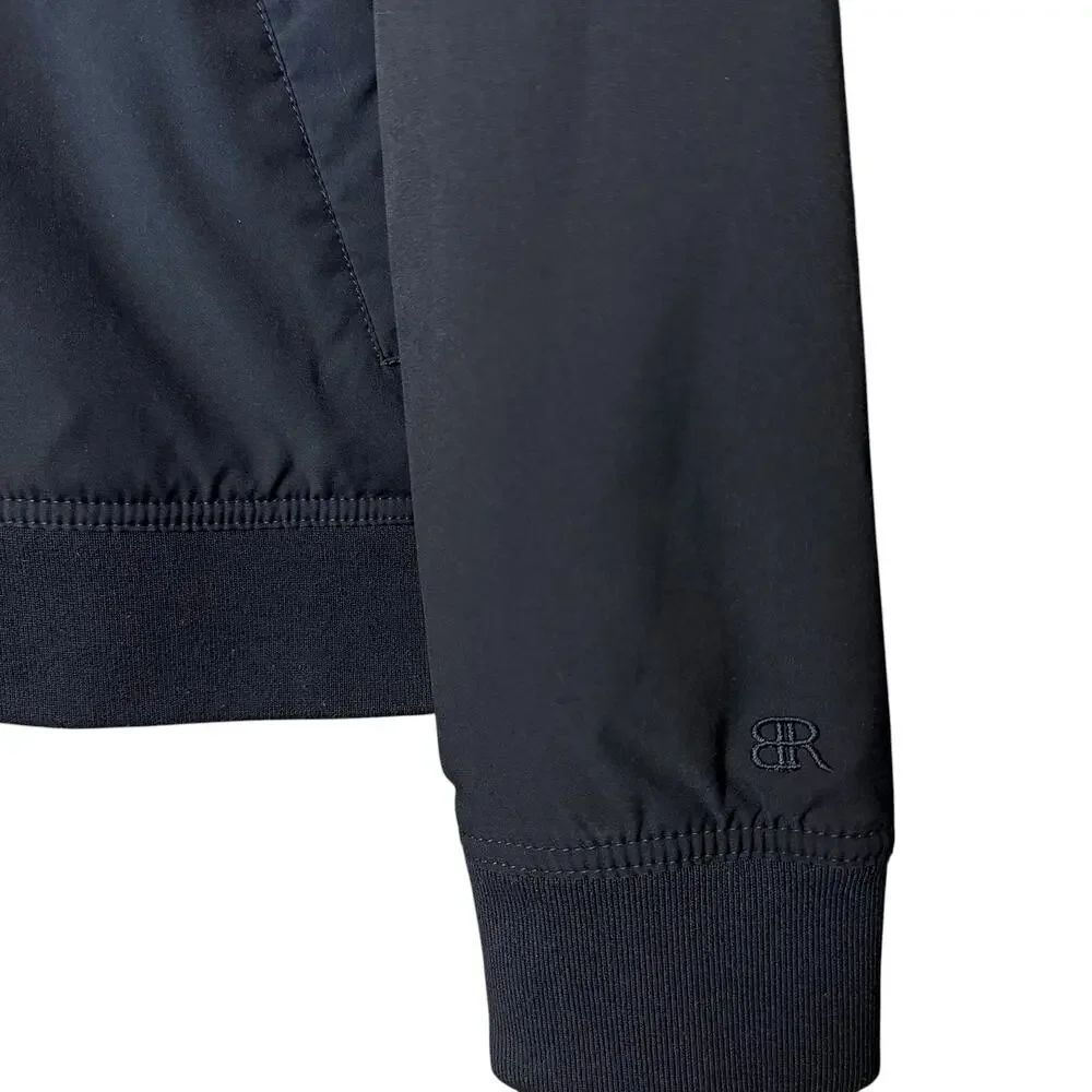 Banana Republic Bomber Jacket Men's XL Navy Blue Preppy Pocket Full Zip Up